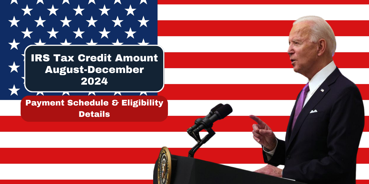 IRS Tax Credit Amount August-December 2024