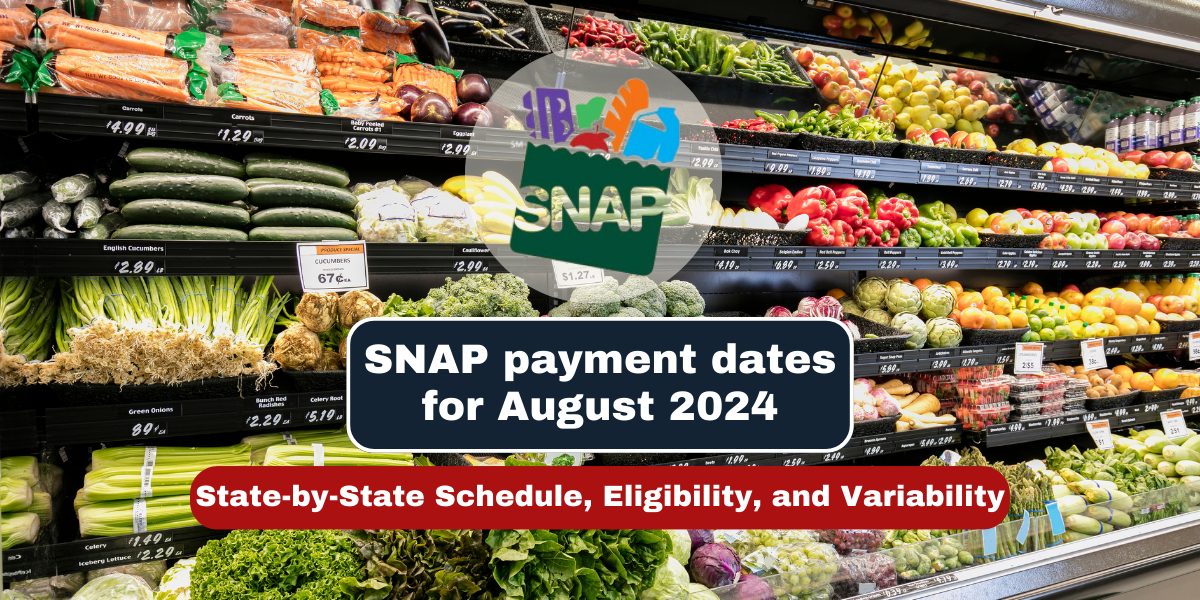 SNAP Payment Dates for August 2024 State-by-State Schedule, Eligibility, and Variability